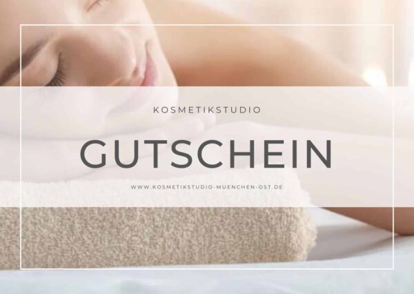 Geschenkgutschein 100 Kosmetikstudio München Ost